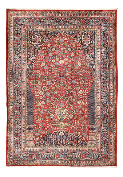 Ghom Teppich 205x300cm - Perserteppich - hellrot