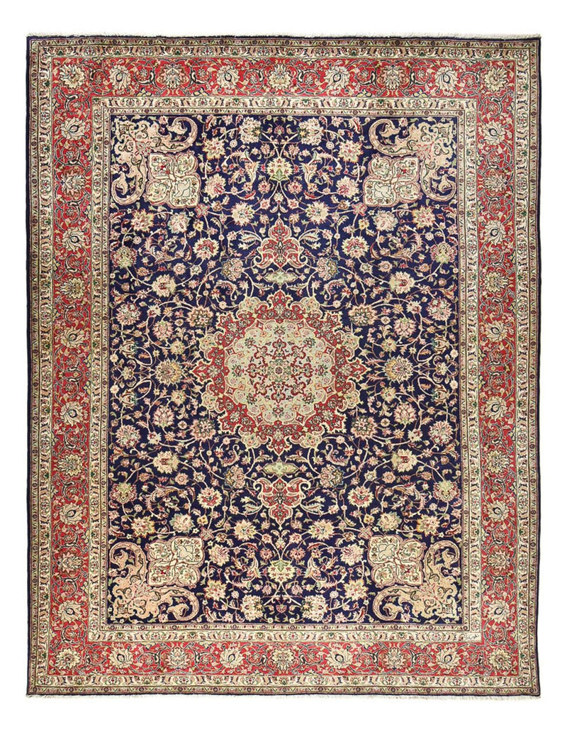 Perserteppich - Täbriz - Royal - 400 x 300 cm - dunkelblau