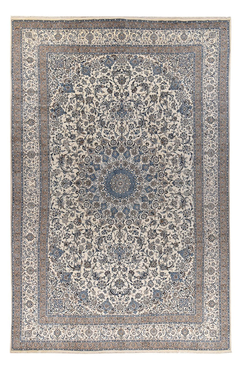 Perserteppich - Nain - Royal - 626 x 400 cm - grau