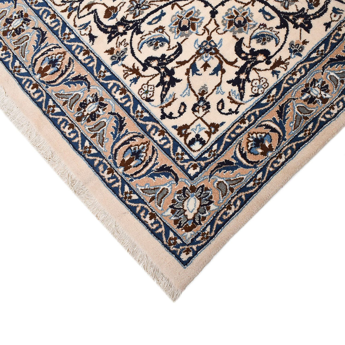 Perserteppich - Nain - Royal - 626 x 390 cm - grau