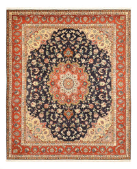 Tapis persan - Tabriz - Royal - 255 x 205 cm - bleu foncé