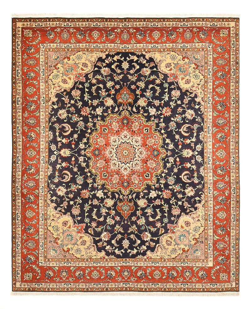Perserteppich - Täbriz - Royal - 255 x 205 cm - dunkelblau