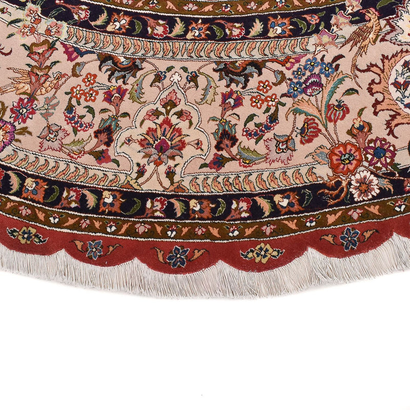 Perserteppich - Täbriz - Premium rund  - 300 x 300 cm - rot