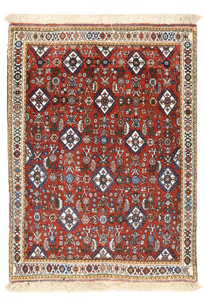 Gabbeh Teppich - Kaschkuli Perser - 100 x 70 cm - mehrfarbig