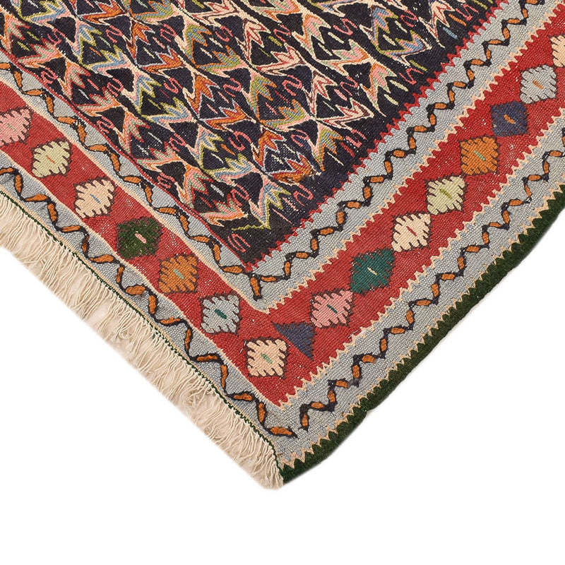 Kelim Teppich - Oriental quadratisch  - 147 x 130 cm - rot
