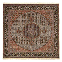 Tapis persan - Tabriz - Royal carré  - 207 x 204 cm - marron