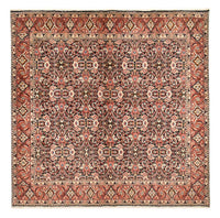 Tapis persan - Bidjar carré  - 302 x 300 cm - rouille
