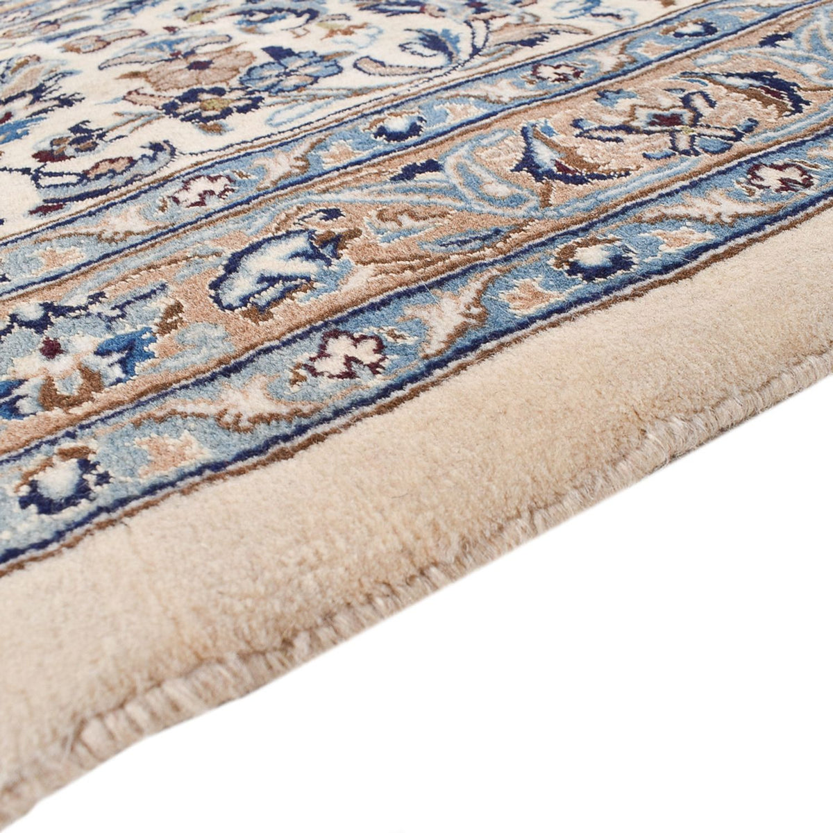 Perserteppich - Nain - Royal - 582 x 386 cm - grau