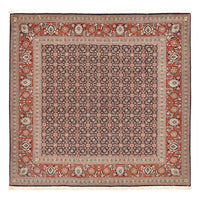 Tappeto Persero - Tabriz - Reale quadrato  - 203 x 200 cm - ruggine