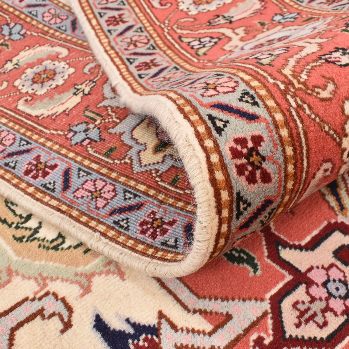 Perserteppich - Täbriz - Royal quadratisch  - 216 x 195 cm - creme