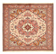Perserteppich - Nomadic quadratisch  - 200 x 197 cm - hellbeige