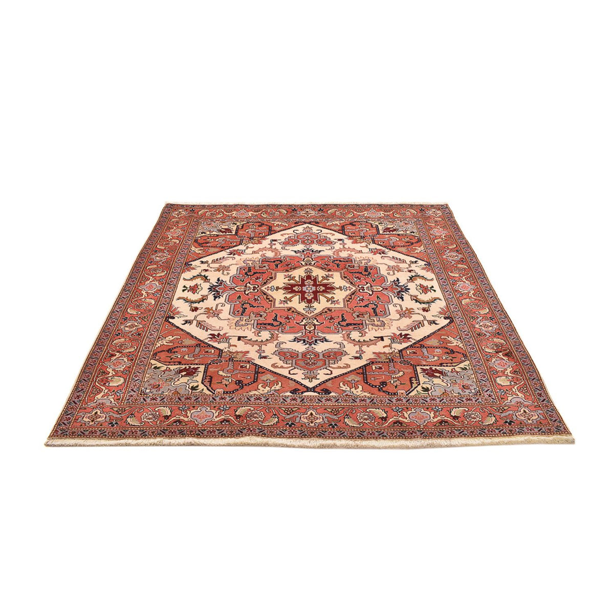 Perserteppich - Täbriz - Royal quadratisch  - 207 x 205 cm - creme