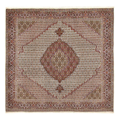 Perserteppich - Täbriz - Royal quadratisch  - 204 x 200 cm - braun