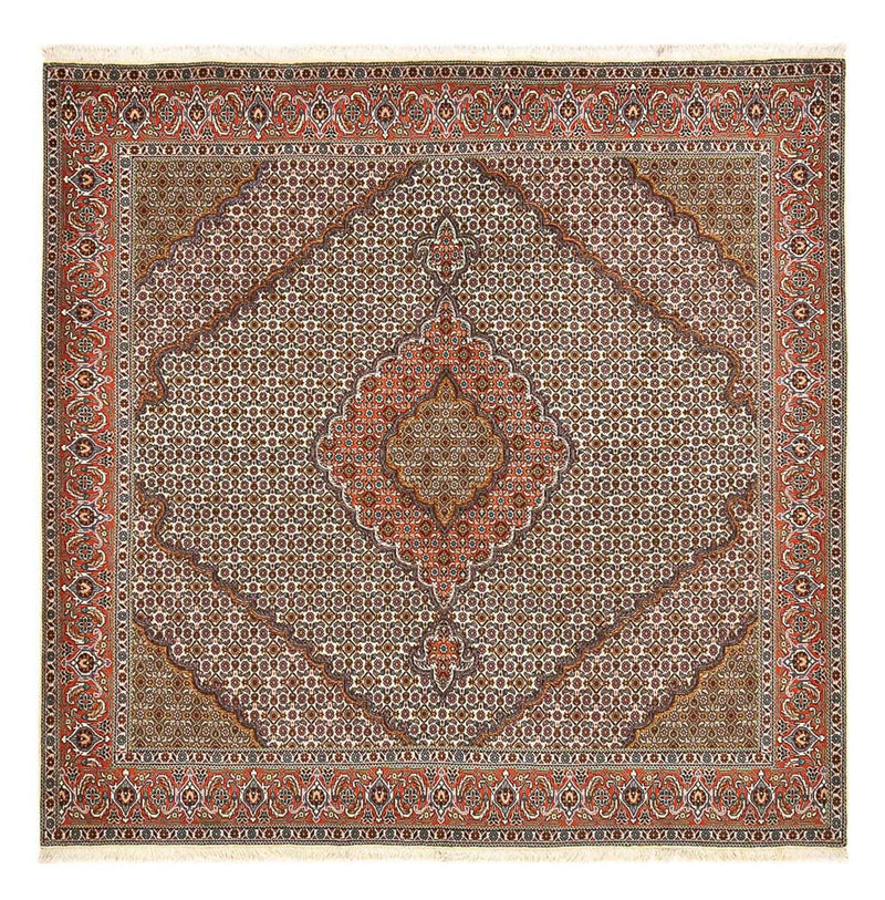 Perserteppich - Täbriz - Royal quadratisch  - 210 x 206 cm - rost
