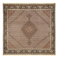 Tapis persan - Tabriz - Royal carré  - 205 x 204 cm - marron