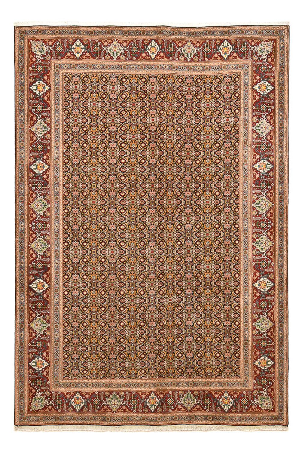 Perserteppich - Täbriz - Royal - 303 x 200 cm - dunkelbeige