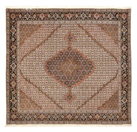 Tapis persan - Tabriz - Royal carré  - 206 x 202 cm - marron clair