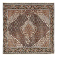Tapis persan - Tabriz - Royal carré  - 207 x 205 cm - marron
