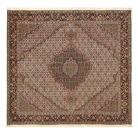 Tapis persan - Tabriz - Royal carré  - 204 x 198 cm - marron