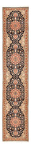 Läufer Perser - Täbriz - Royal - 380 x 75 cm - dunkelblau