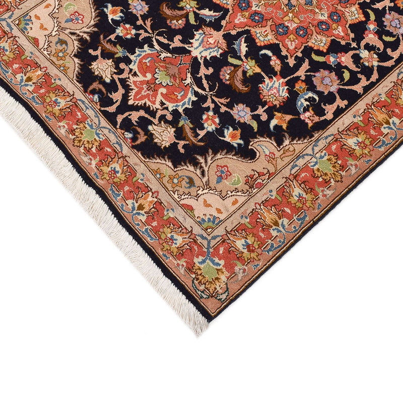 Läufer Perser - Täbriz - Royal - 380 x 75 cm - dunkelblau