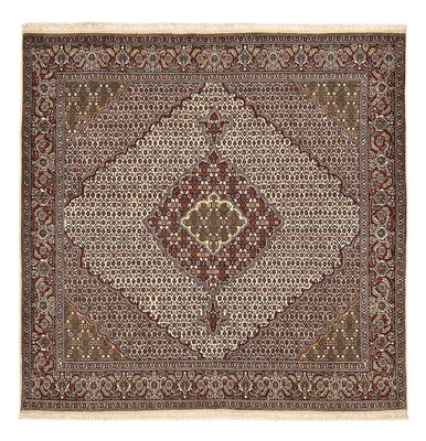 Perserteppich - Täbriz - Royal quadratisch  - 205 x 202 cm - braun