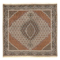 Tapis persan - Tabriz - Royal carré  - 206 x 202 cm - marron clair