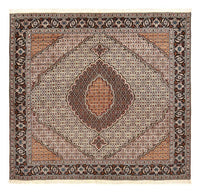 Tapis persan - Tabriz - Royal carré  - 201 x 201 cm - marron clair