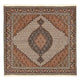 Perserteppich - Täbriz - Royal quadratisch  - 199 x 198 cm - hellbraun