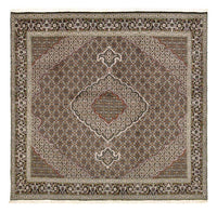 Tapis persan - Tabriz - Royal carré  - 201 x 200 cm - marron