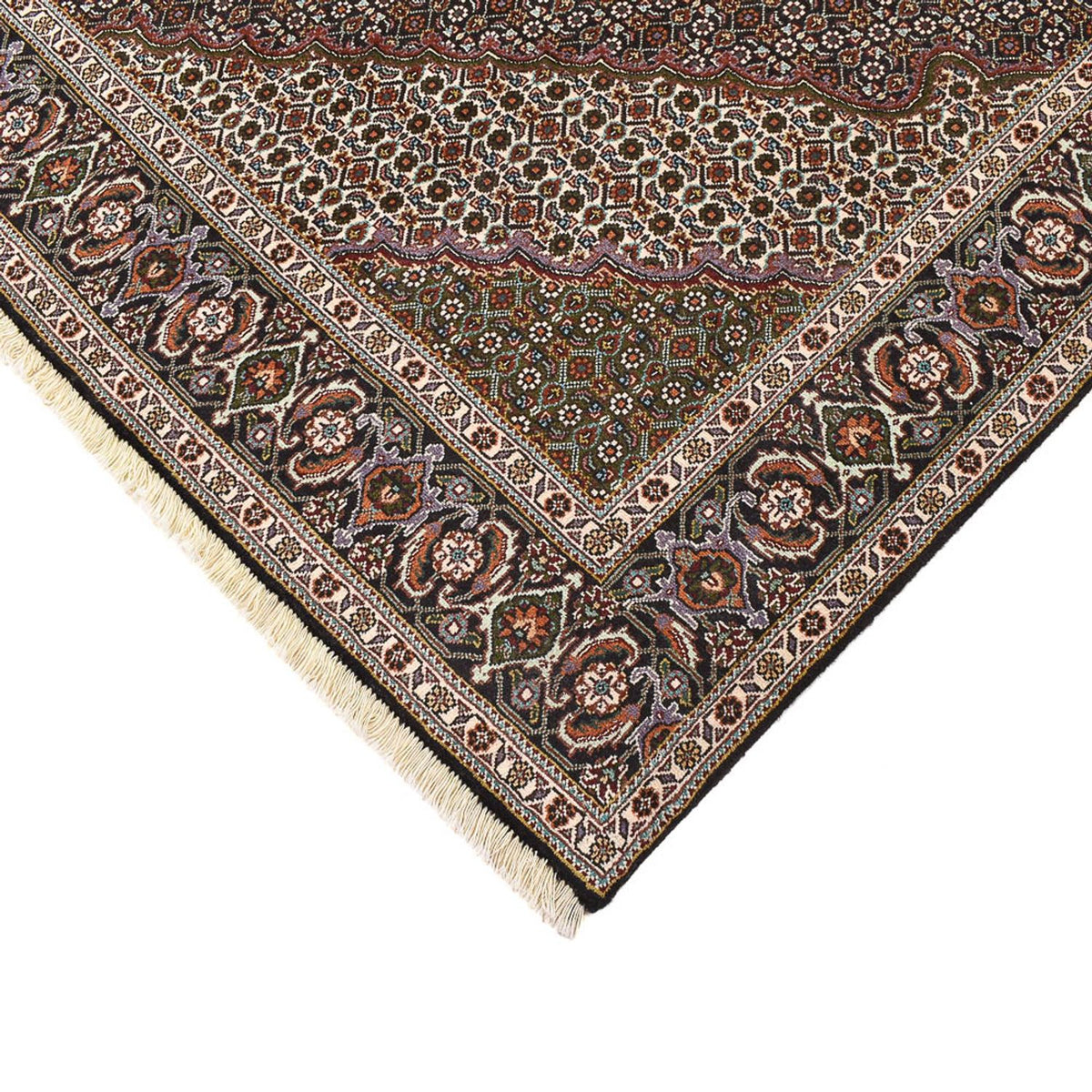 Perserteppich - Täbriz - Royal quadratisch  - 200 x 197 cm - braun
