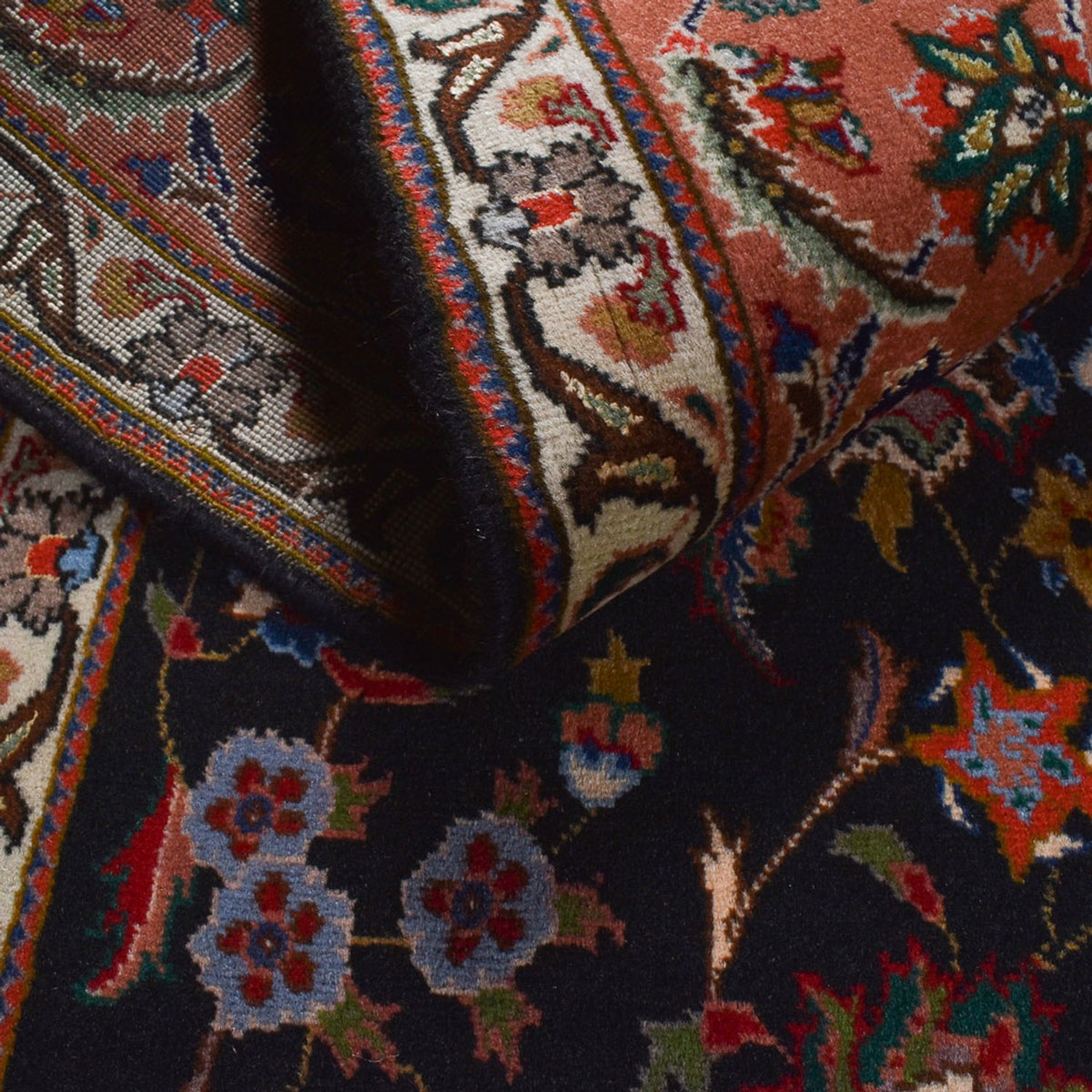 Perserteppich - Täbriz - Royal - 308 x 201 cm - dunkelblau