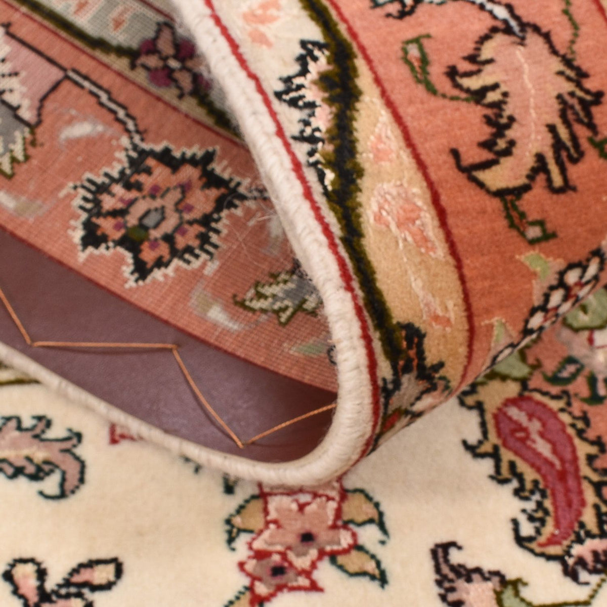 Läufer Perser - Täbriz - Royal - 204 x 81 cm - mehrfarbig