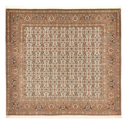 Perserteppich - Täbriz - Royal quadratisch  - 201 x 197 cm - dunkelbeige