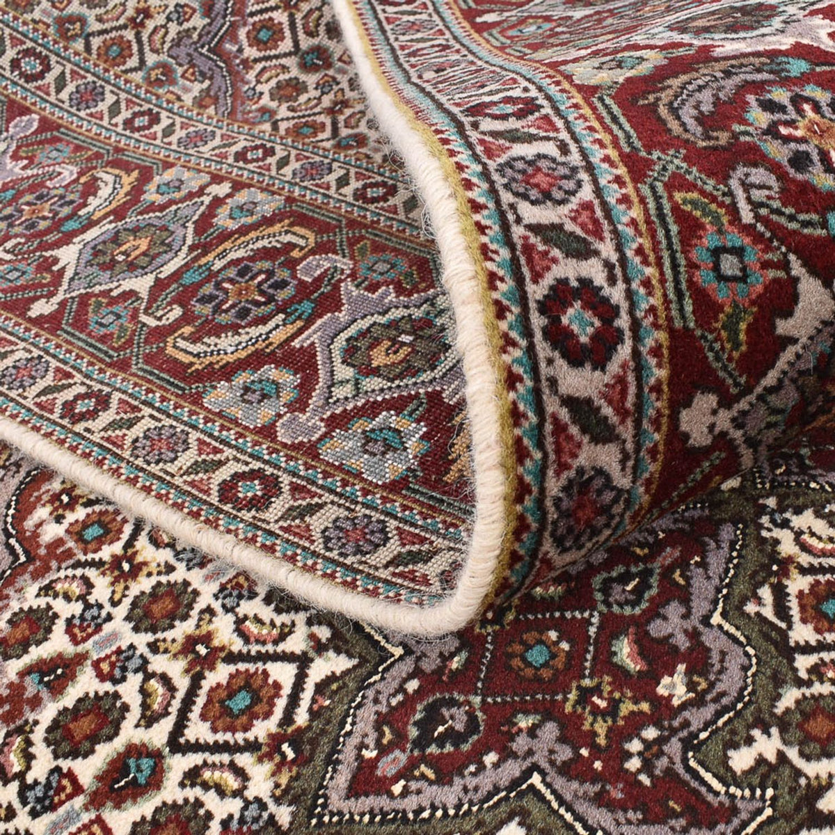 Perserteppich - Täbriz - Royal quadratisch  - 201 x 200 cm - hellbraun