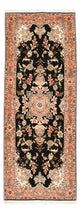 Täbriz - 50 Raj Teppich 80x210cm - Perserteppich - mehrfarbig