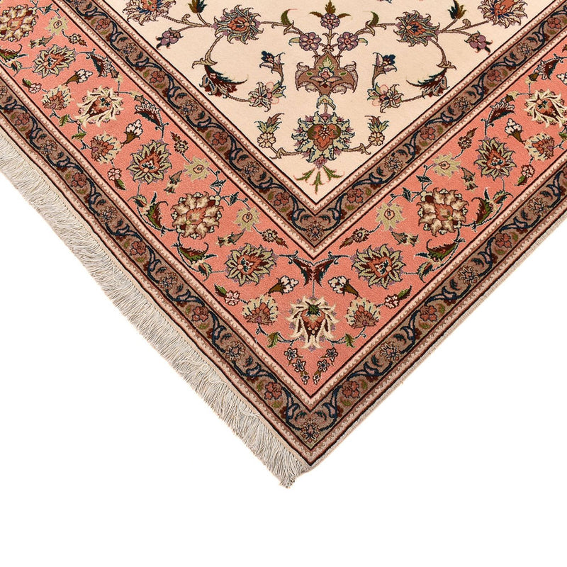 Perserteppich - Täbriz - Royal quadratisch  - 210 x 204 cm - hellbeige