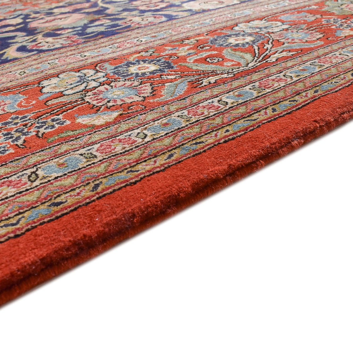 Ghom Teppich 250x345cm - Perserteppich - dunkelblau
