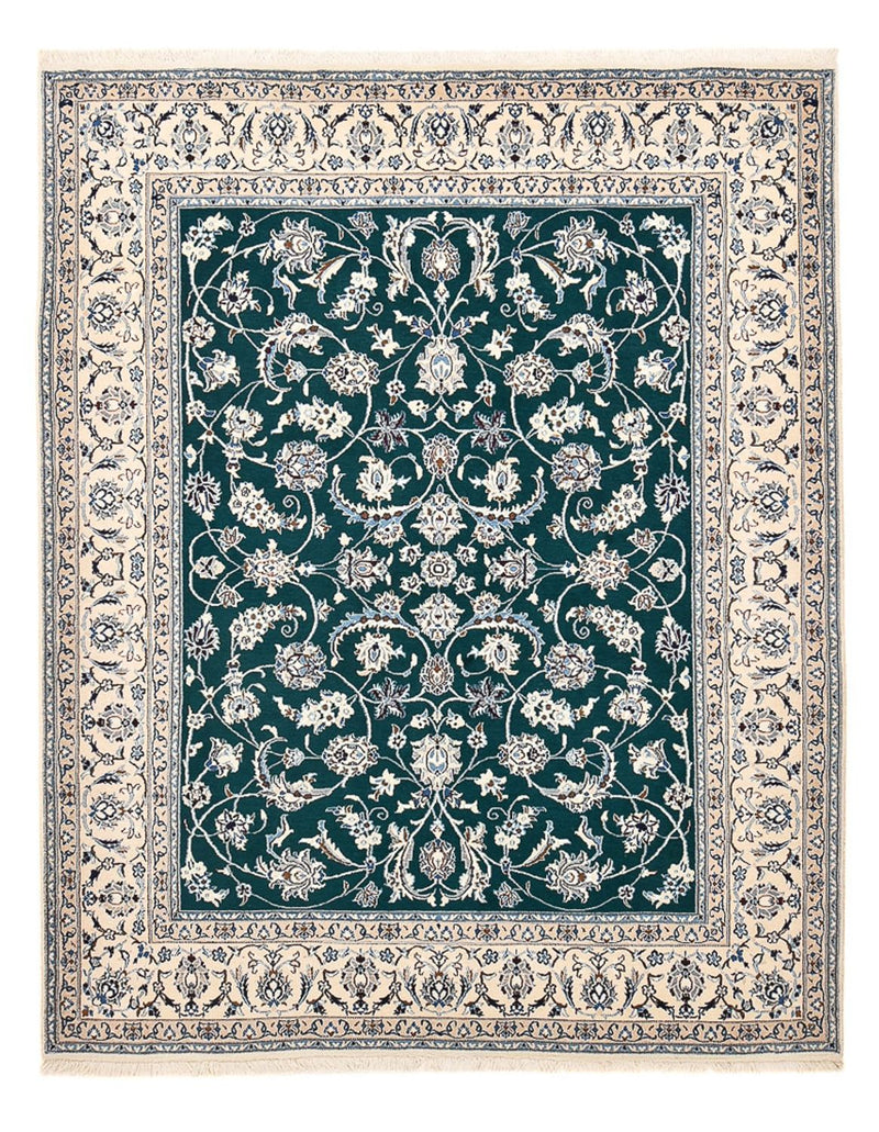 Perserteppich - Nain - Royal - 254 x 198 cm - dunkelgrün