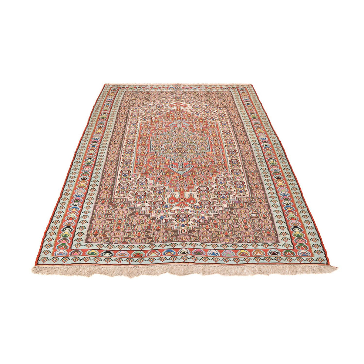 Kelim Teppich - Oriental - 258 x 160 cm - hellrot