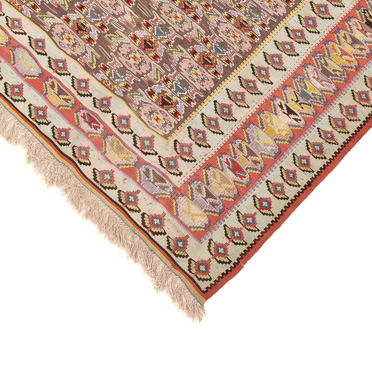 Kelim Teppich - Oriental - 258 x 160 cm - hellrot