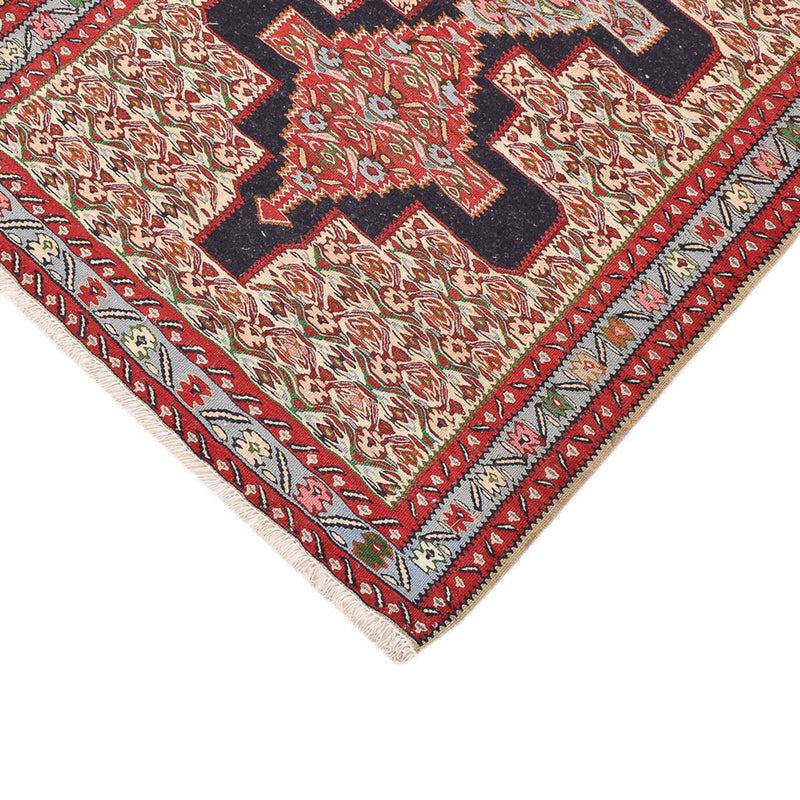 Läufer Kelim - Oriental - 395 x 87 cm - dunkelblau