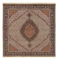 Tapis persan - Tabriz - Royal carré  - 210 x 200 cm - marron clair