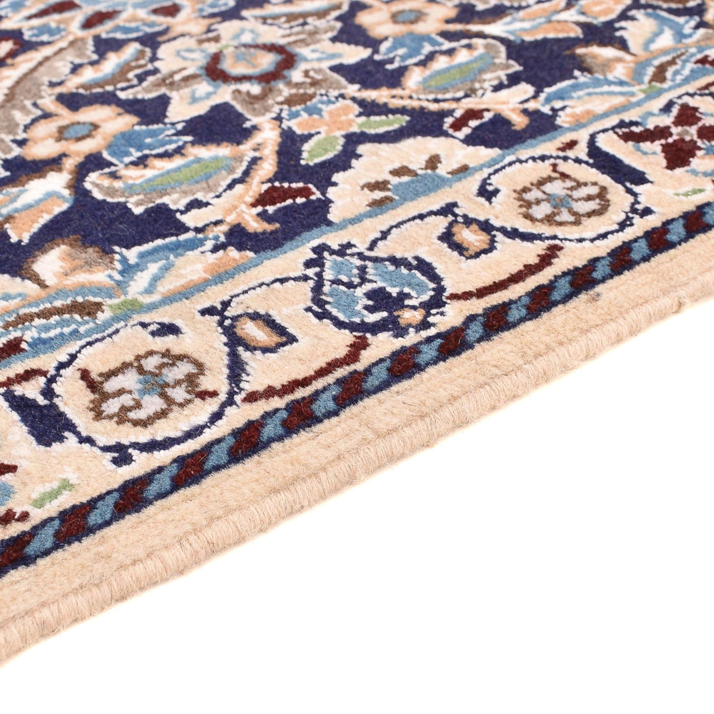 Läufer Perser - Nain - Royal - 194 x 59 cm - blau