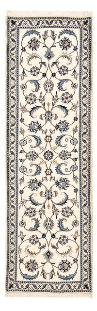 Tapis de couloir Tapis persan - Nain - Royal - 194 x 61 cm - crème