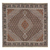 Tappeto Tabriz - 40 Raj 200x200cm - Tappeto persiano - marrone - Quadrato / Marrone / 200 x 200 cm Quadrato