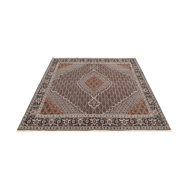 Perserteppich - Täbriz - Royal quadratisch  - 200 x 200 cm - braun