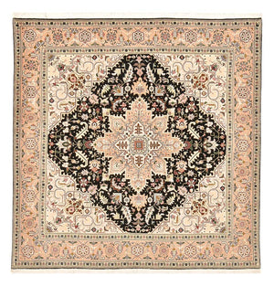 Perserteppich - Täbriz - Royal quadratisch  - 203 x 198 cm - mehrfarbig