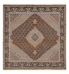 Tabriz - 40 Raj Tappeto 200x207cm - Tappeto persiano - marrone - Quadrato / Marrone / 200 x 207 cm Quadrato