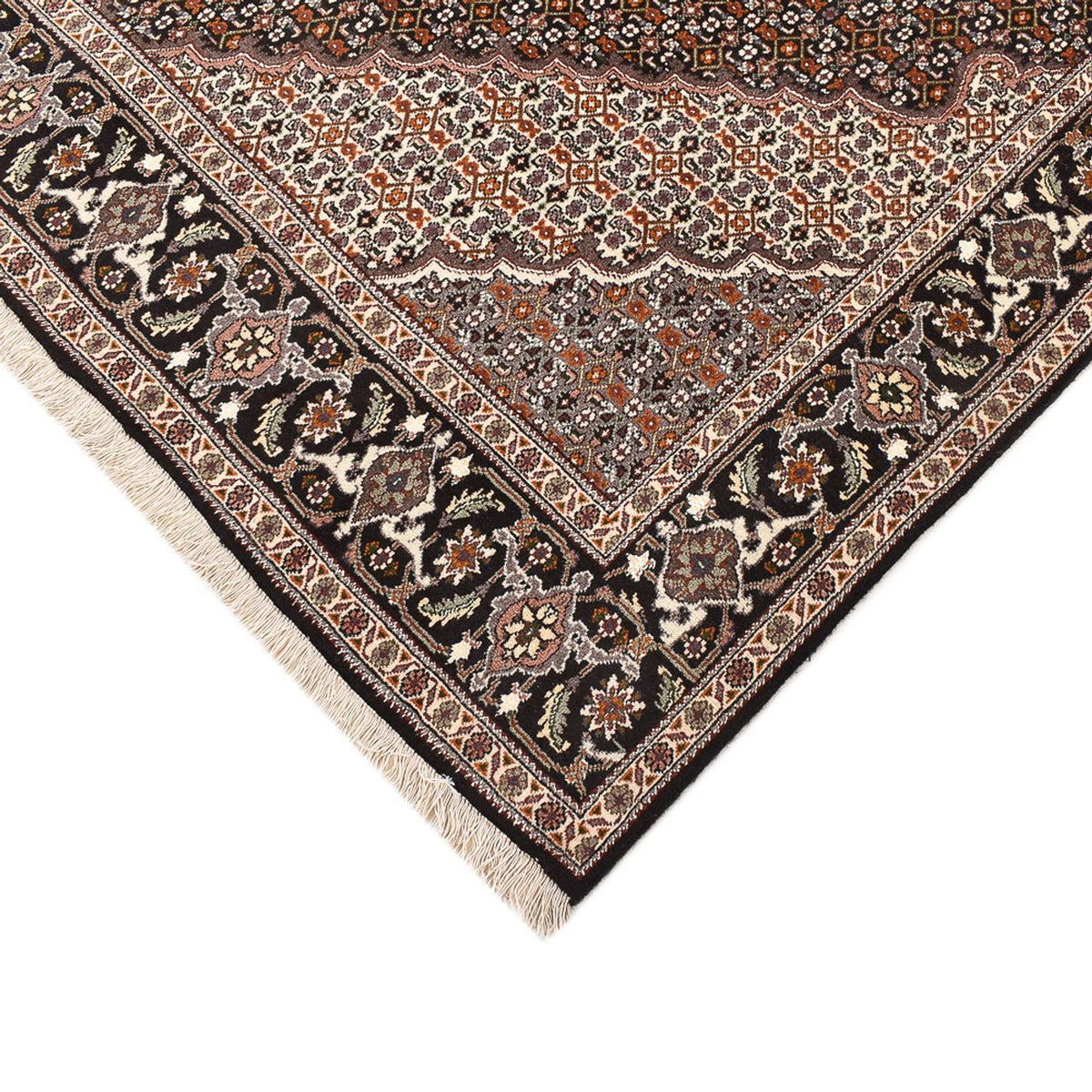 Perserteppich - Täbriz - Royal quadratisch  - 207 x 200 cm - braun